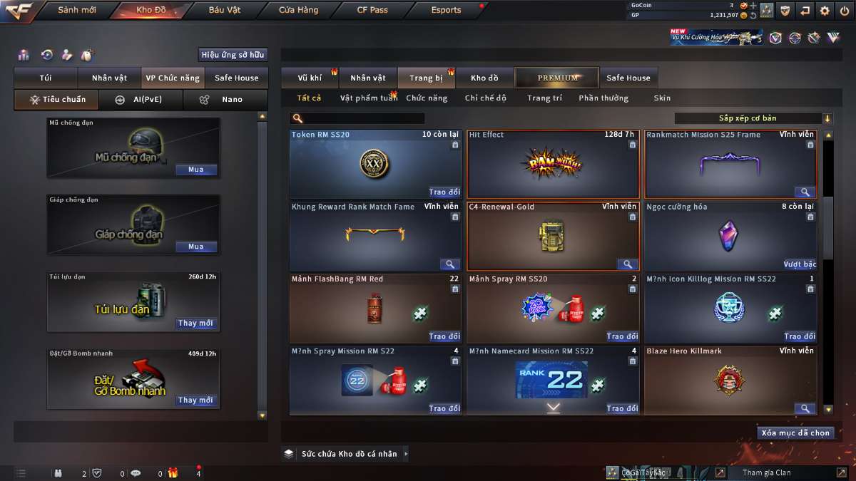 shop acc cf uy tin gia re